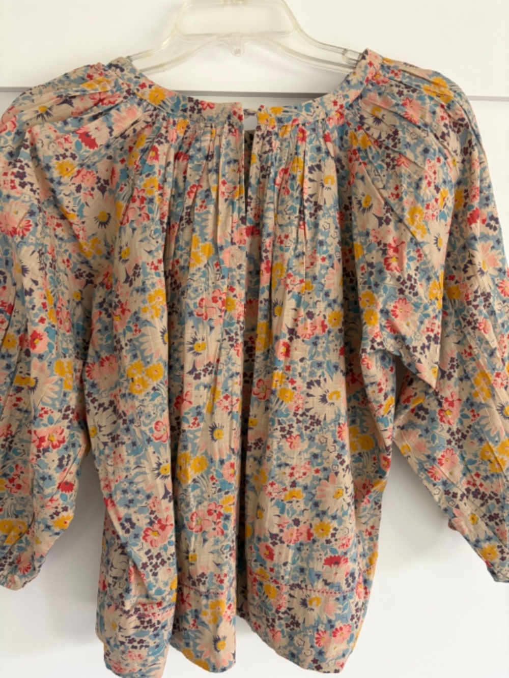 THE GREAT. PATIO FLORAL PRINT TOP; SIZE 0 - Picture 5 of 5